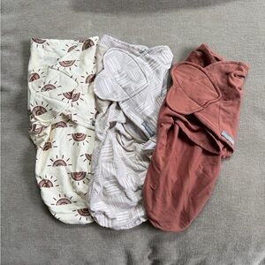 SwaddleMe by Ingenuity - 3 Velcro swaddles